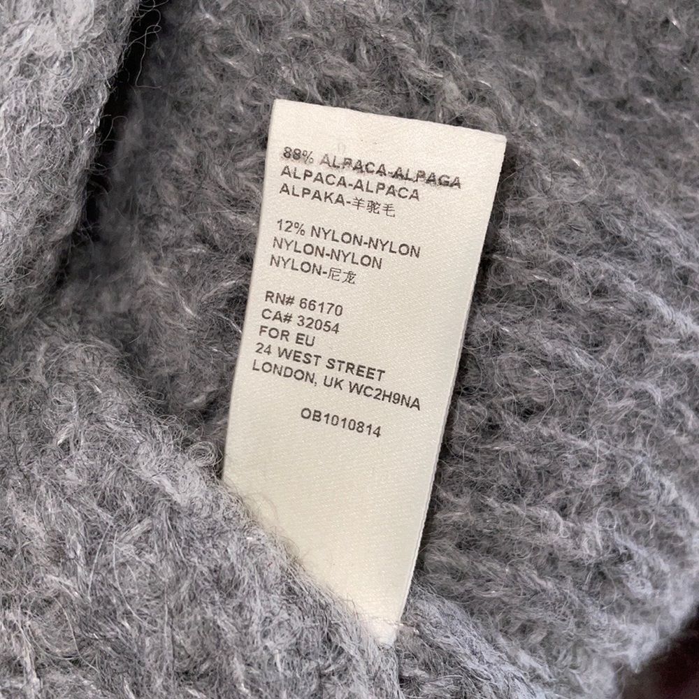 Free People Moonbeam Slouchy Ribbed Knit Long Sleeve V-Neck Pullover Sweater - Picture 9 of 10